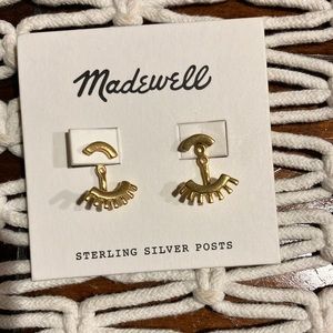 NWT Madewell front-back succulent earrings in vintage gold